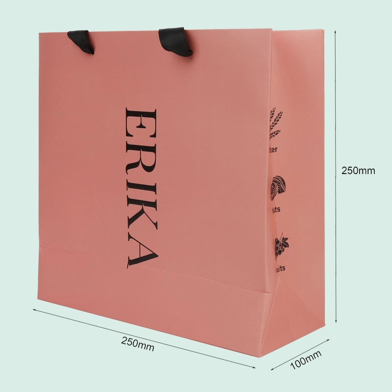 Luxury pink paper bags fully custom logo gift bags  from IPACK-1756895527111762 1