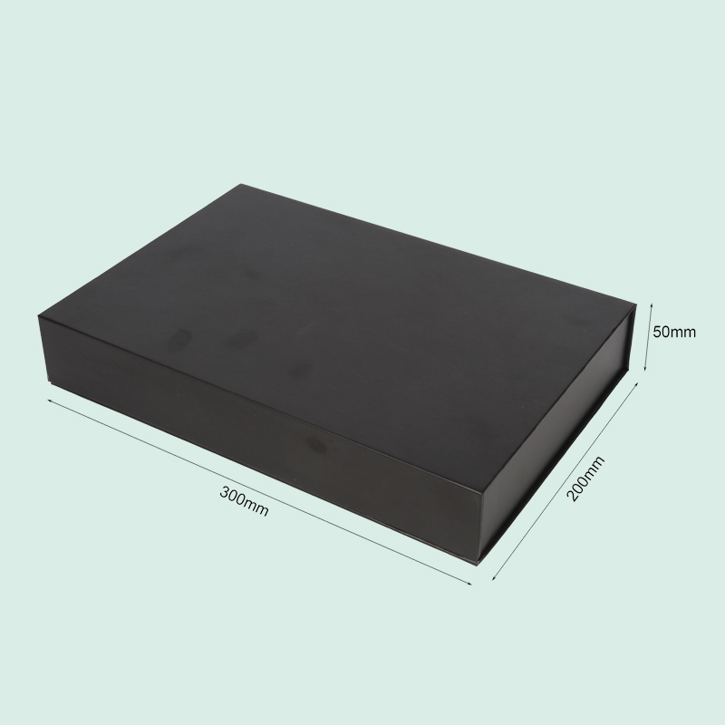 Wholesales customized black box with black logo design magnetic gift box from IPACK manufacturer 2