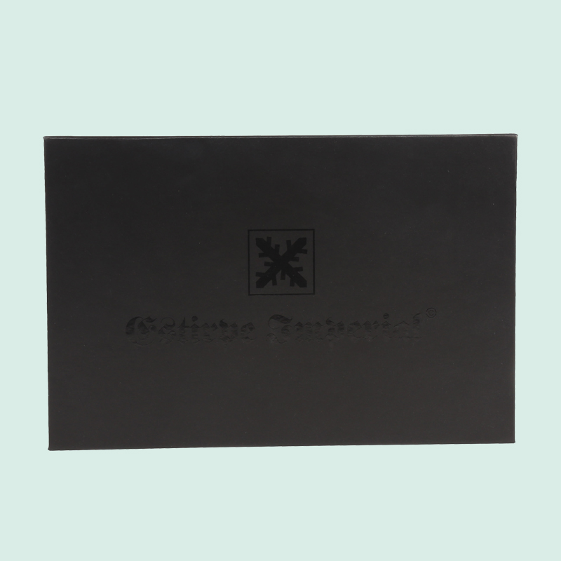 Wholesales customized black box with black logo design magnetic gift box from IPACK manufacturer 6