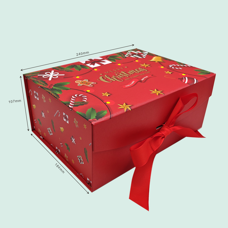 Wholesale of red foldable gift boxes for Christmas —— ipack 3