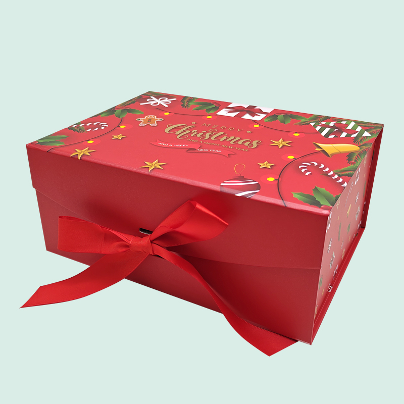 Wholesale of red foldable gift boxes for Christmas —— ipack 8