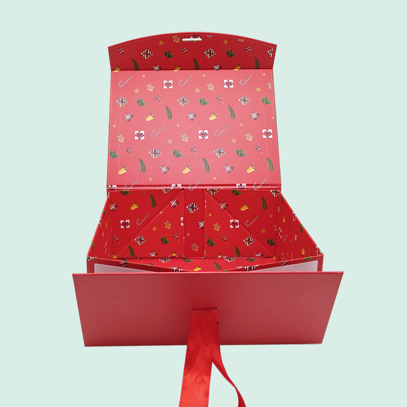Wholesale of red foldable gift boxes for Christmas —— ipack 7