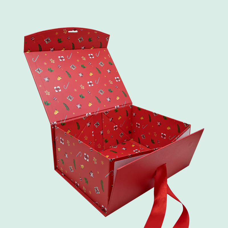 Wholesale of red foldable gift boxes for Christmas —— ipack 6