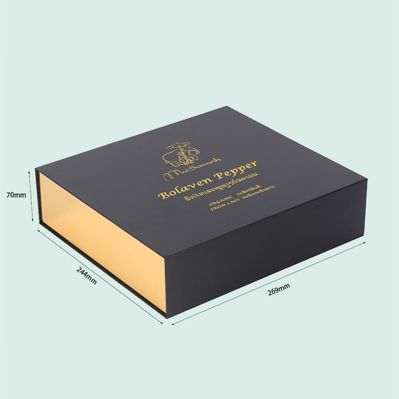 High-end Luxury Customized Boxes Black Best-seller Magnetic Package Boxes from Ipack 2