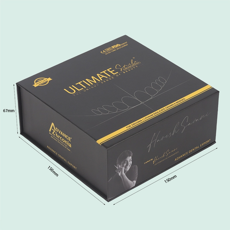 Caixa de embalagem magnética personalizada com logotipo em folha de ouro e inserção para embalagem de caixa de presente da ipack 1