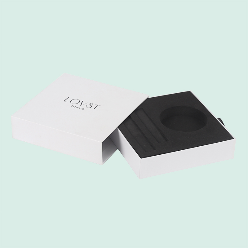 Custom sliding drawer boxes with custom shaped EVA inserts from Ipack 3