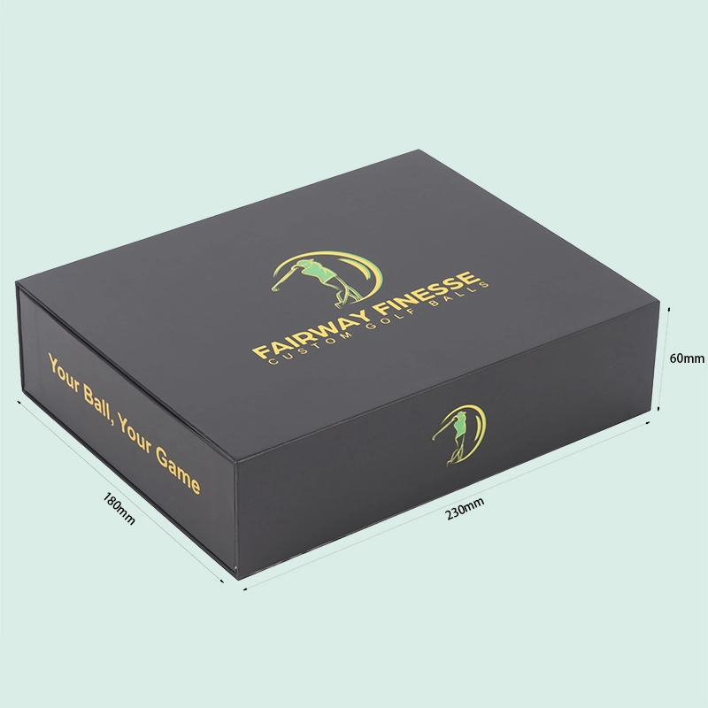 Embalagem magnética personalizada para caixa de bola de golfe de luxo com espuma EVA inserida da fábrica da IPACK 1