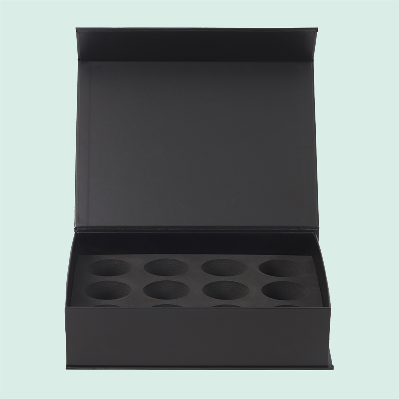Customized luxury golf ball box magnetic packaging with EVA foam inserted from IPACK factory 4