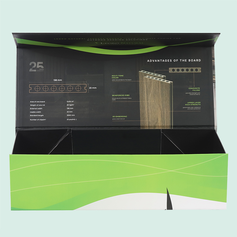 Coffrets cadeaux en carton pliables à impression colorée personnalisée, boîte magnétique pliante de haute qualité d'IPACK 2