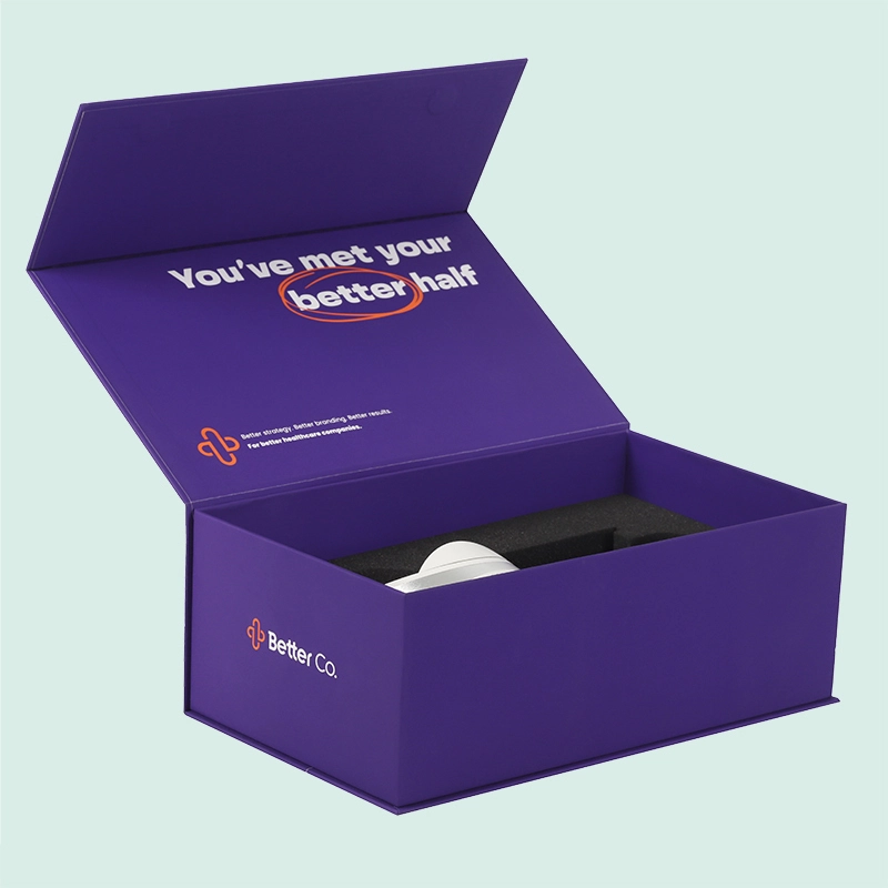 Customized luxury colorful printing magnetic box cardboard packaging with sponge foam inserted from IPACK manufacturer 1