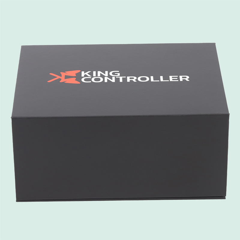 Customized luxury black magnetic box game controller packaging with sponge foam insert from IPACK manufacturer 3
