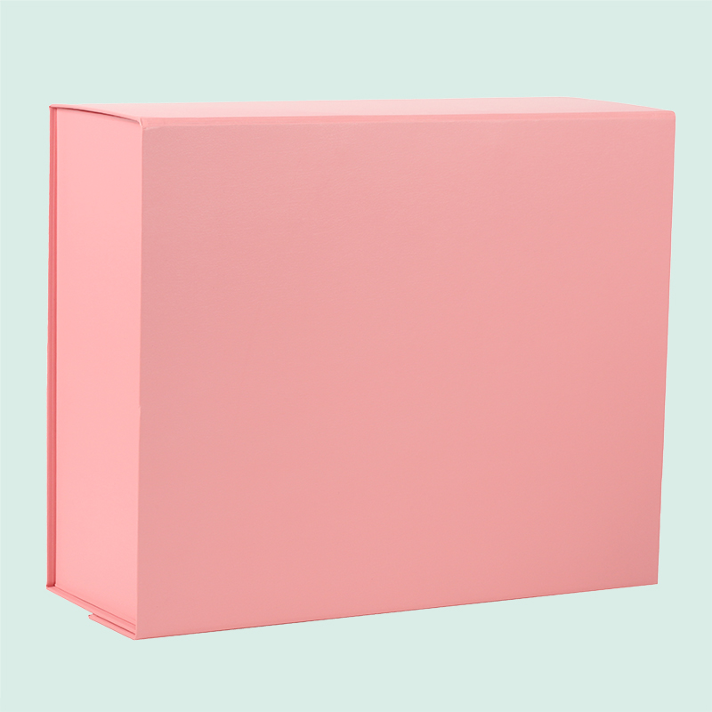 Caixa de presente dobrável de luxo rosa personalizada com caixas magnéticas de cores diferentes da IPACK 2