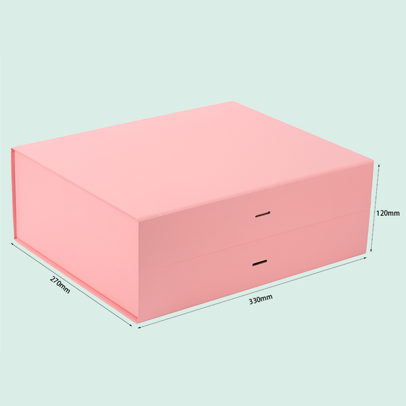 Caixa de presente dobrável de luxo rosa personalizada com caixas magnéticas de cores diferentes da IPACK 3