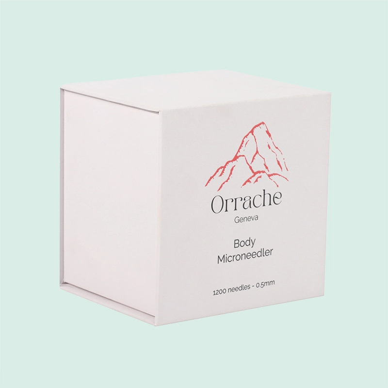 ODM EDM white rigid box with magnetic closure gift paper box manufacturer from Ipack 1