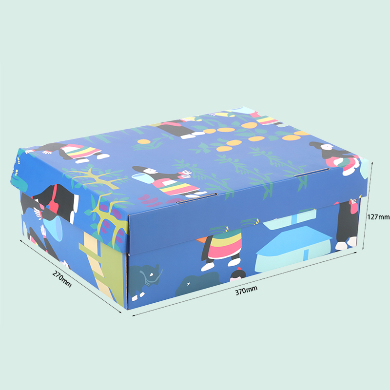 Cajas de zapatos de cartón corrugado plegables, personalizadas y coloridas, de alta calidad, para mujeres y hombres, embalaje de papel de IPACK. 2