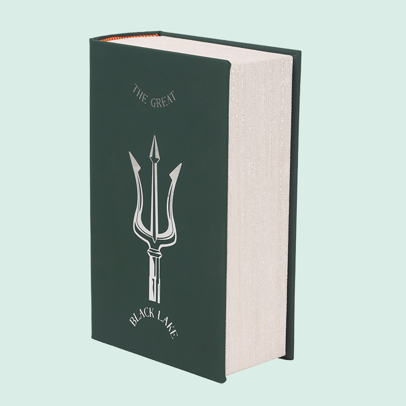 Customized antique book shape rigid magnetic boxes from ipack factory 2