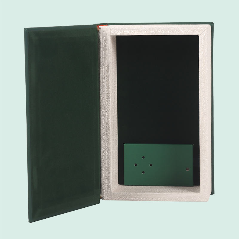 Customized antique book shape rigid magnetic boxes from ipack factory 4