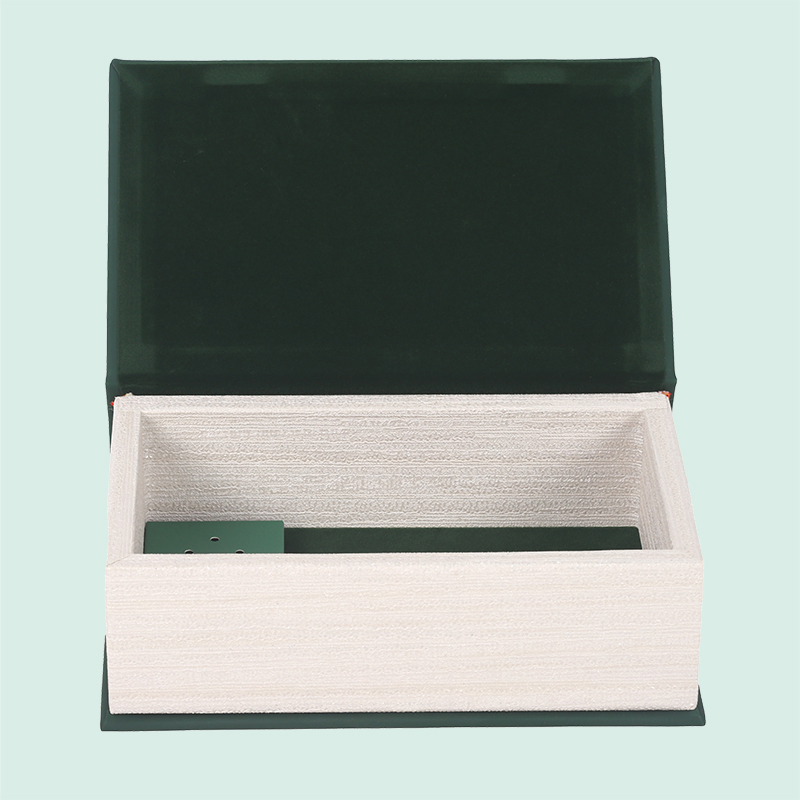 Customized antique book shape rigid magnetic boxes from ipack factory 6