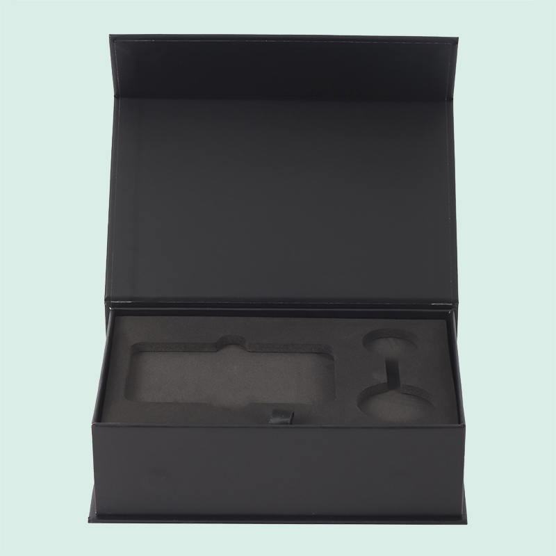 custom magnetic box rigid cardboard box  with Eva insert from ipack brand 8