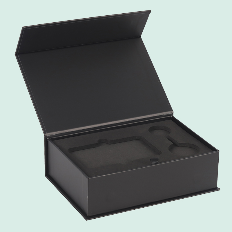 custom magnetic box rigid cardboard box  with Eva insert from ipack brand 6
