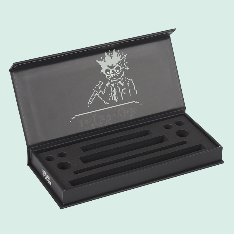 High quality colorful printing magnetic box rigid cardboard packaging box with EVA foam insert from IPACK factory 5