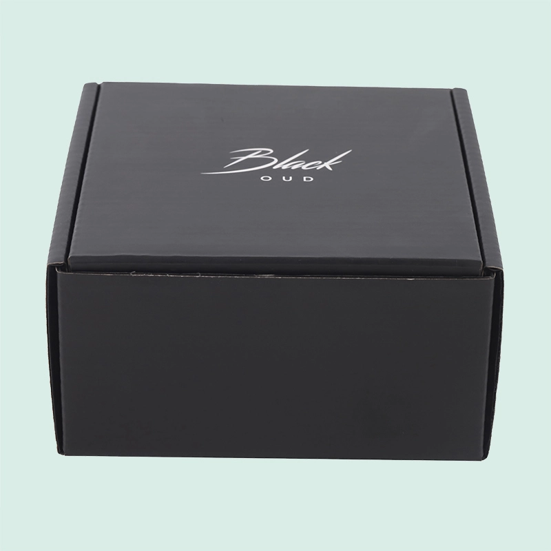 Custom wholesale black mailer box foldable corrugated shipping boxes from IPACK box manufacturer 1