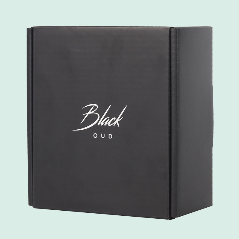 Custom wholesale black mailer box foldable corrugated shipping boxes from IPACK box manufacturer 2