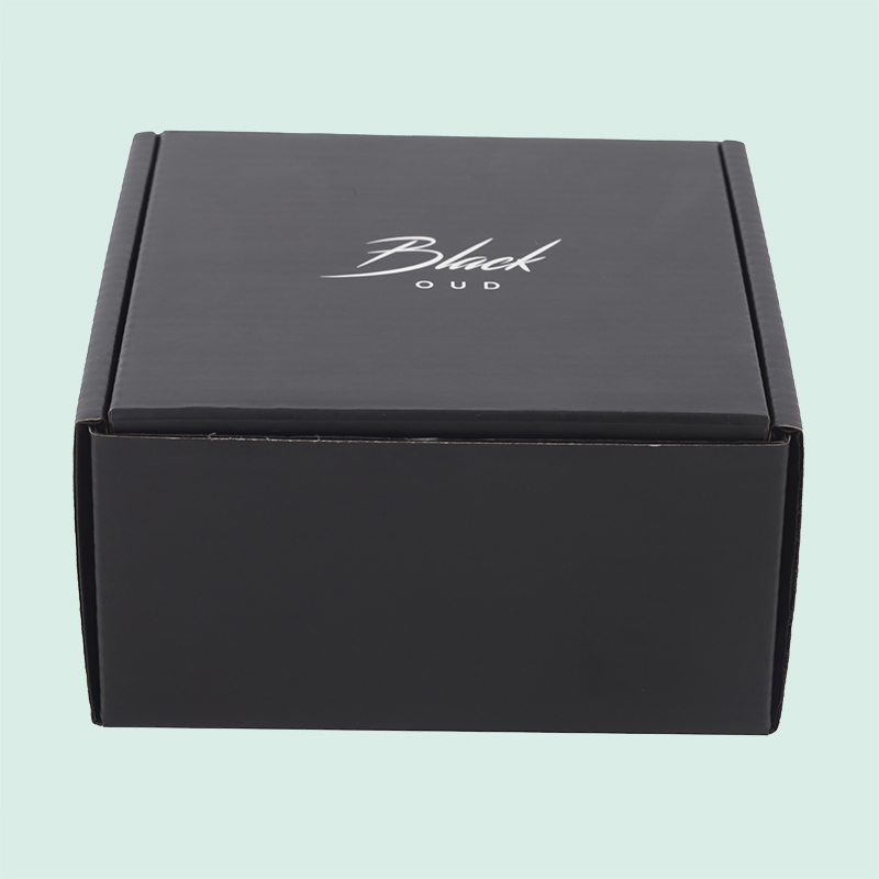 Custom wholesale black mailer box foldable corrugated shipping boxes from IPACK box manufacturer 3