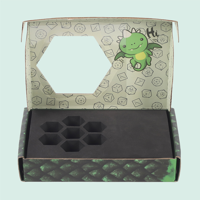 Foldable Packing Shipping Mailer Box Custom Clamshell Eco Friendly Mailing Box with transparent window from IPACK 2