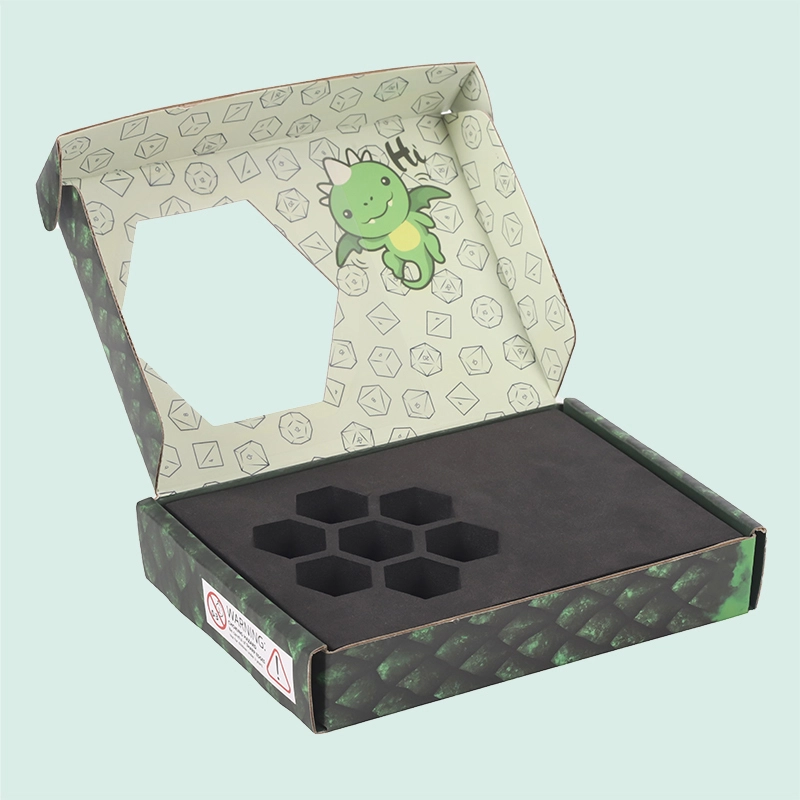 Foldable Packing Shipping Mailer Box Custom Clamshell Eco Friendly Mailing Box with transparent window from IPACK 1