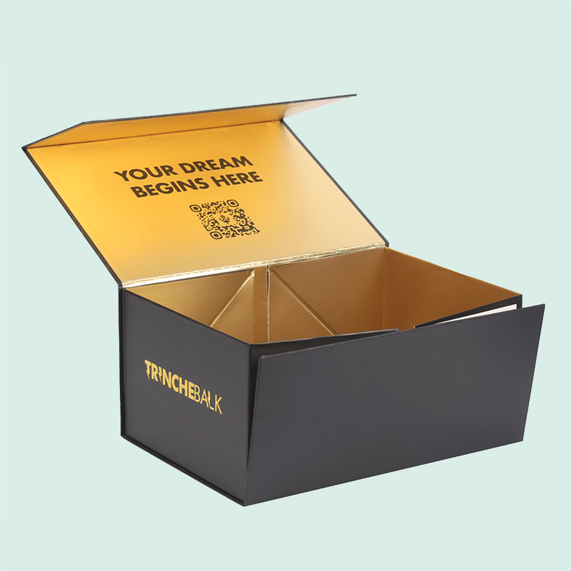 Customized high quality foldable magnetic box for gift packaging from IPACK 4