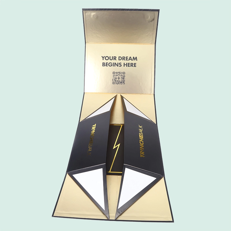 Customized high quality foldable magnetic box for gift packaging from IPACK 1