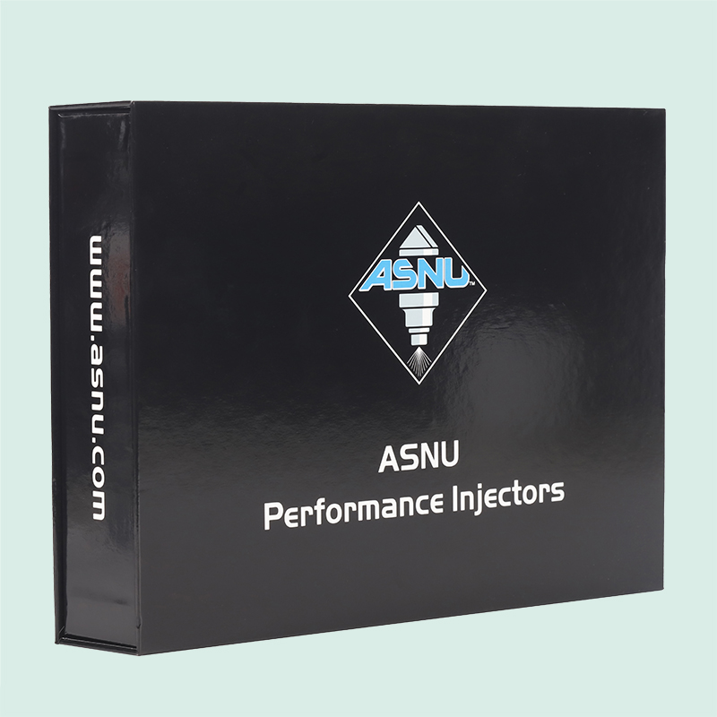 Luxury glossy black magnetic box rigid cardboard packaging box from IPACK factory 5