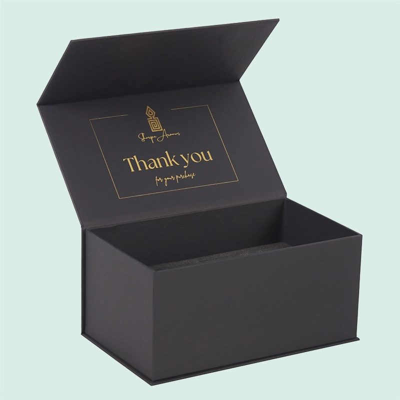 IPACK의 매트 블랙 자석 골판지 종이 상자 친환경 맞춤형 디자인 로고 종이 선물 상자 포장 1