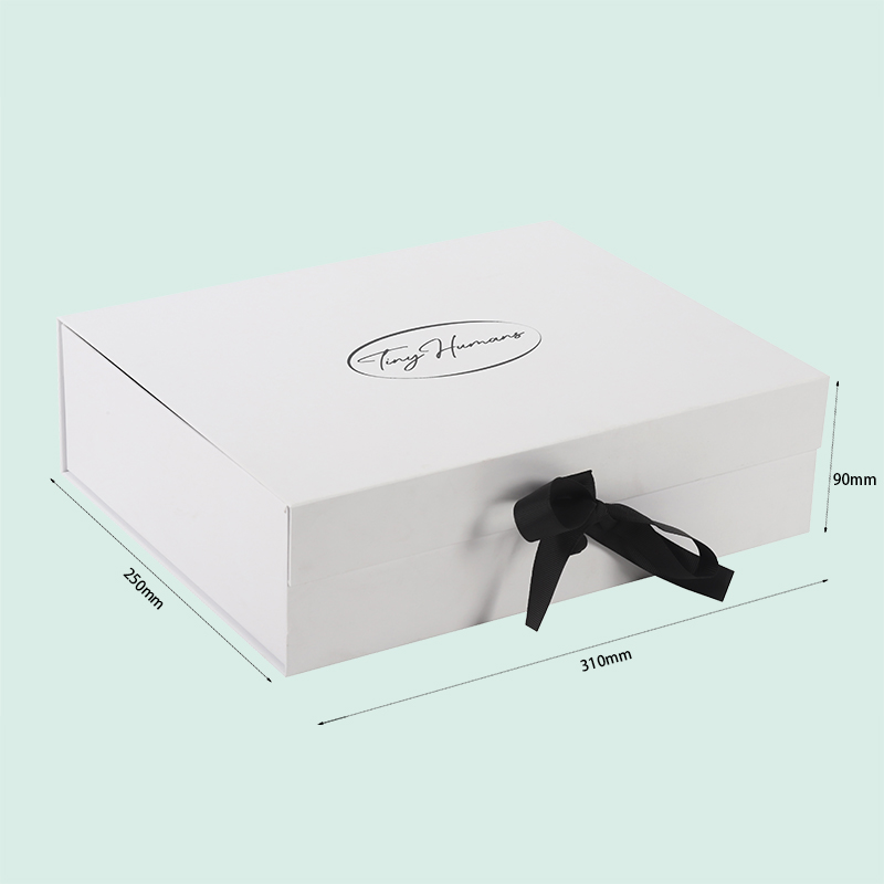 Cajas magnéticas impresas con diseño personalizado y cinta, caja de regalo magnética de la marca Ipack 1