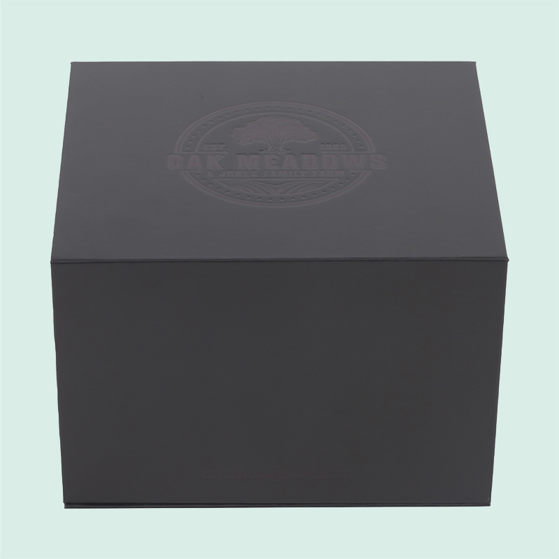 Personaliza la caja de regalo magnética de lujo negra para tazas de alta gama del paquete IPACK. 4