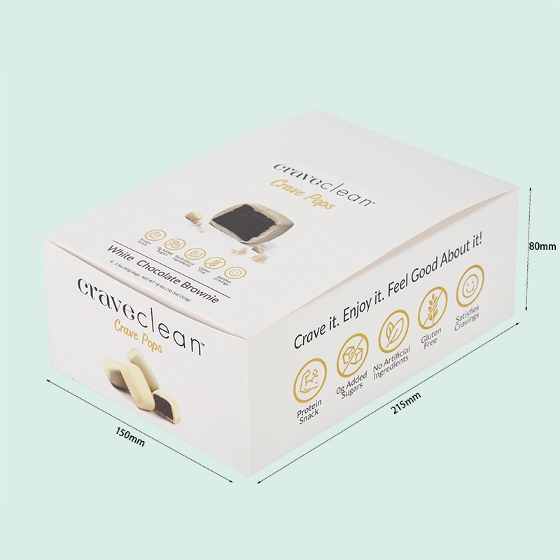 custom high end printed paper card box chocolate brownie box from IPACK  box manufacturer 1