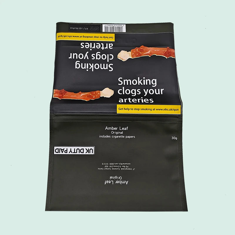 Die Oberfläche der maßgefertigten Plastiktüte mit wiederverwendbarem Reißverschluss weist bunte Muster auf. 1