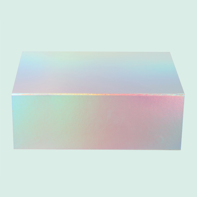 Laser Silver Folding Personalize Packaging Cardboard Rigid Box Magnetic Foldable Gift Box from IPACK 2