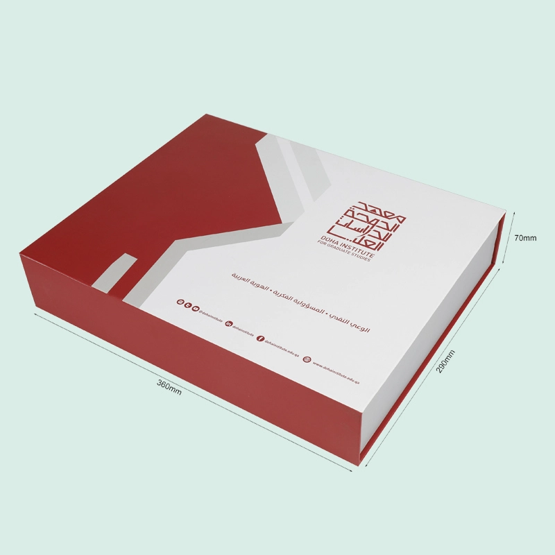 wholesale customize  gift box high end magnetic box with plastic handle from IPACK manufacturer 1