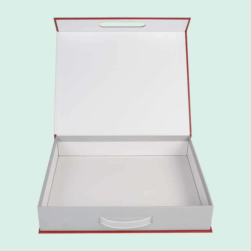 Caja de regalo personalizada al por mayor, caja magnética de alta gama con asa de plástico del fabricante IPACK 2