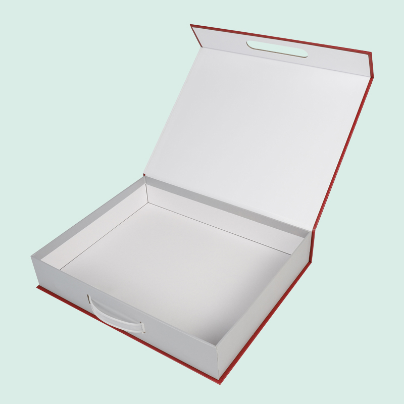 Caja de regalo personalizada al por mayor, caja magnética de alta gama con asa de plástico del fabricante IPACK 3