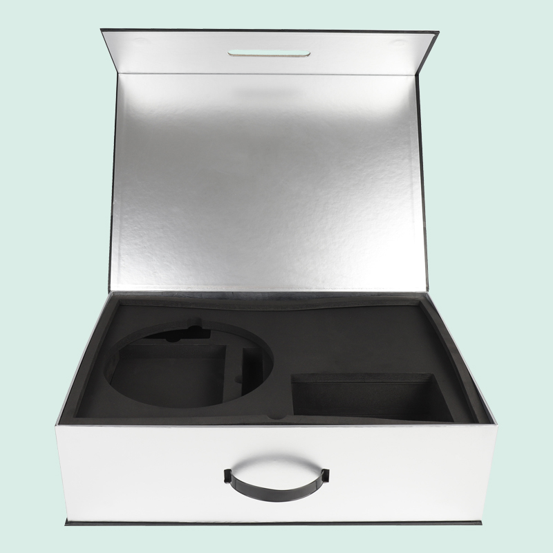Customize  gift box high end magnetic box with plastic handle from IPACK manufacturer 3