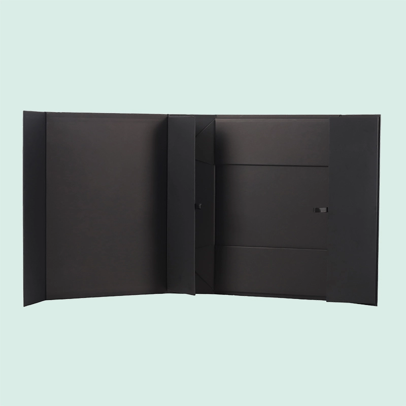 Seven-piece folding box Black High-end Foldable Gift Box with anti-scratch film from IPACK 1