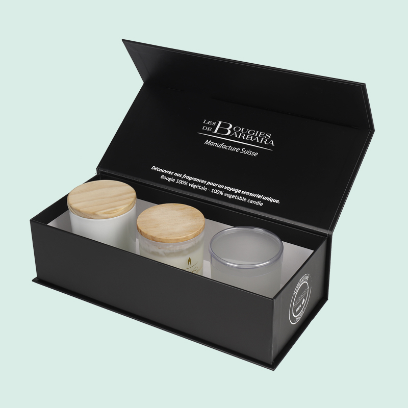 Custom candle gift package high end gift box  with magnetic lid  from IPACK company 6