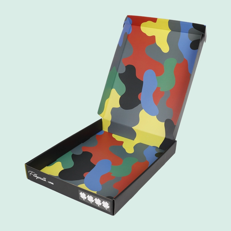 Customize colorful printing mailer box foldable corrugated  box from IPACK factory 1