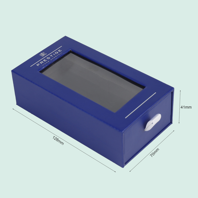 Customize high quality Sliding  box Drawer box with clear PVC window from ipack factory 1