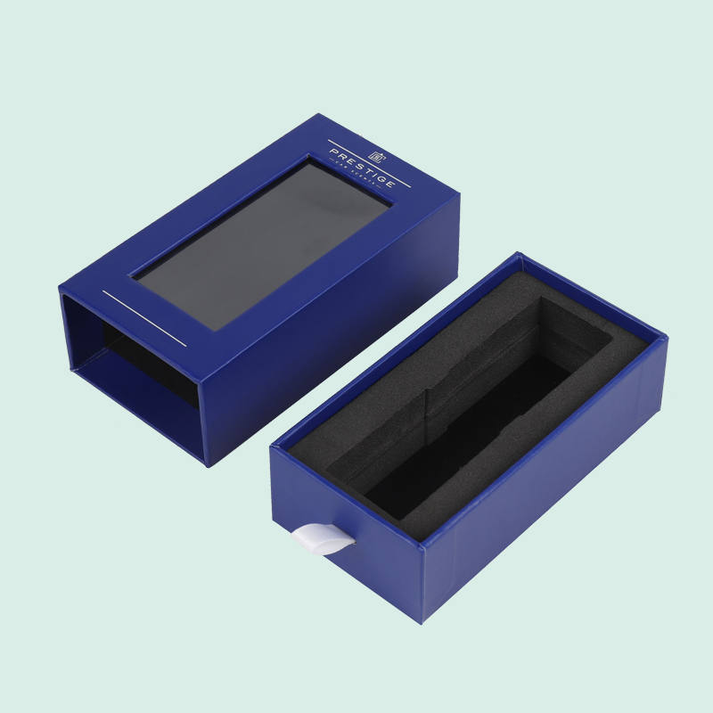 Customize high quality Sliding  box Drawer box with clear PVC window from ipack factory 3