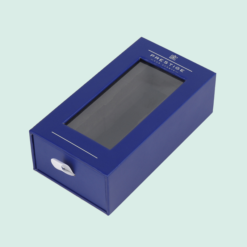 Customize high quality Sliding  box Drawer box with clear PVC window from ipack factory 2
