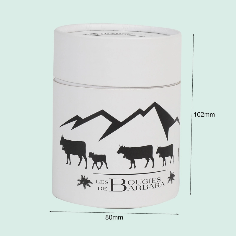 recycled tube boxes custom cardboard paper tube packaging from Ipack factory 1